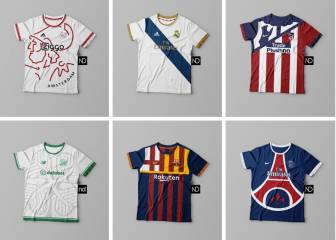 ¿Cómo serían las camisetas de los equipos si se basaran en su escudo?