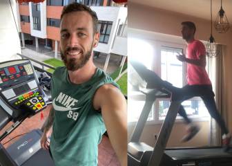 La plantilla celebra disponer del material para entrenarse en casa