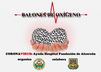 Balones de oxígeno solidarios en Alcorcón