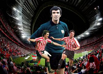 Once leyendas del Athletic Club por dorsales