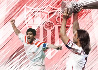 Once leyendas del Sevilla por dorsales