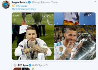 Sergio Ramos contesta al Ajax y recuerda sus cuatro Champions