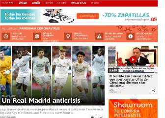 AS.com cierra marzo con récord: 95.5 millones de navegadores