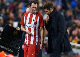 El vaticinio de Simeone a Godín de los partidos ante el Liverpool