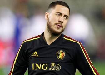 Hazard, trabajando por el Real Madrid y 'celebrando' con Bélgica