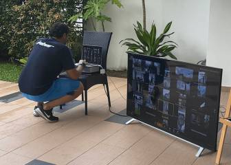 Los entrenamientos de jardín de Johor FC, campeón malayo