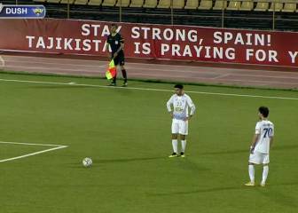 Mensaje de ánimo a 8.000km: 