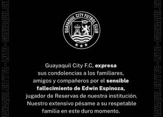 Asesinan frente a su casa a un jugador del Guayaquil City