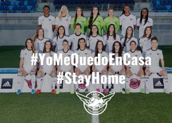 Las jugadoras del Tacon se ponen a tono: 