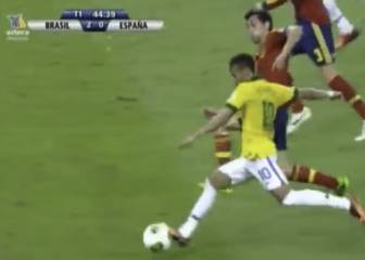 Neymar y Thiago recuerdan el 3-0 de Brasil a España