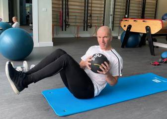 Zidane se machaca en su casa durante el confinamiento