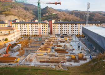 Las obras de Ipurua se reanudan a menor ritmo y con más seguridad