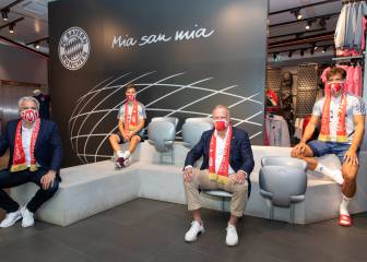 Mascarillas protectoras con bufandas del Bayern