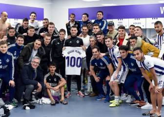 Los 100 partidos ligueros de Óscar Plano blanquivioleta