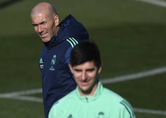 Zidane cumple con Courtois