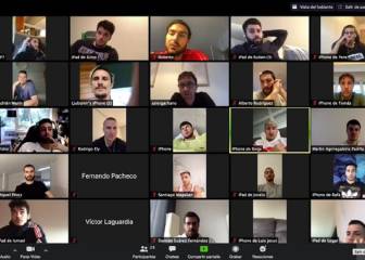 Los jugadores del Alavés realizan sesiones online para analizar la marcha del confinamiento