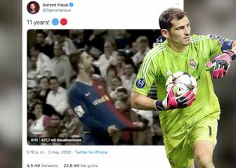 Piqué recuerda el 2-6 en redes y la contestación de Casillas se hace viral