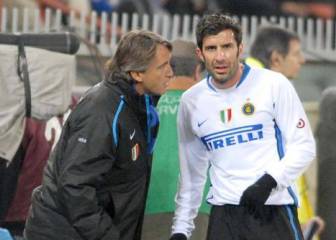 Figo se queja de haber sido humillado por Mancini