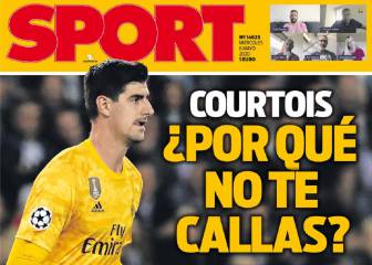Courtois enfada a Barcelona