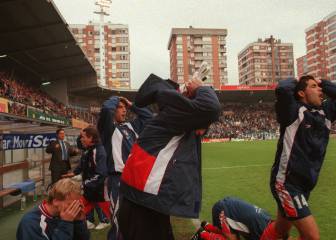 El Atlético descendió hace 20 años al infierno de Segunda
