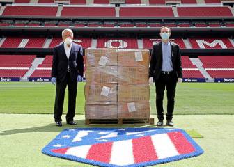 La Fundación del Atlético dona 20.000 mascarillas en San Blas