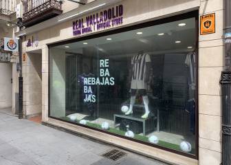 La tienda del Real Valladolid se prepara para volver al trabajo