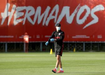 Así fue el primer día del Atlético: pendientes de la distancias y del protocolo