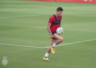 El Girona regresa al trabajo en La Vinya 57 días después