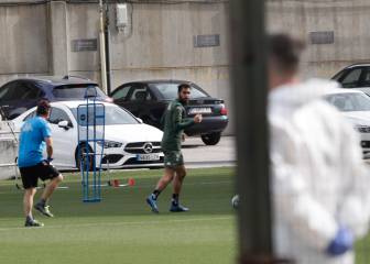 Juanmi, Pedraza, Joel y Canales no se entrenan con el Betis