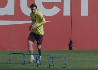 El Barcelona sigue adaptándose al césped tras el confinamiento