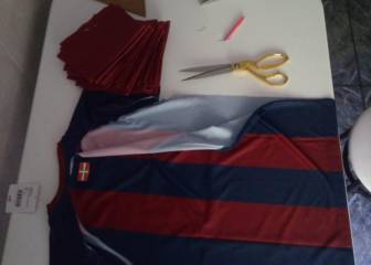 El Eibar dona camisetas para hacer mascarillas infantiles