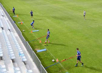 El Zaragoza empieza a entrenarse en grupo