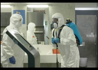 El Barça muestra cómo se prepara para la fase 3 y desinfecta las botas de Messi