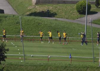 Cuatro defensas, tres medios y un delantero en los grupos de trabajo