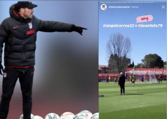 La frase de Simeone tras un golazo de Correa y Joao Félix
