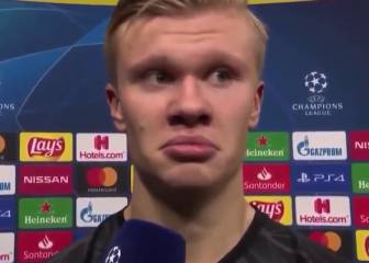 Cómo volver loco a los periodistas en cada entrevista: Haaland en zona mixta...