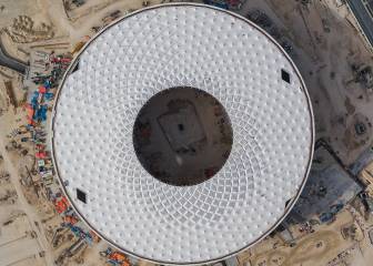 Mundial 2022: no se detuvo el trabajo en los estadios Al-Thumama y Lusail