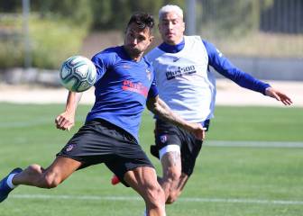 El último entrenamiento del Atlético, el más intenso tras la vuelta