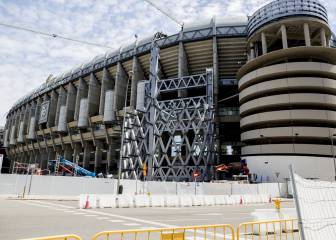 Continúan las obras en el Santiago Bernabéu