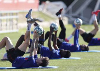 Simeone aumenta la intensidad en el entrenamiento