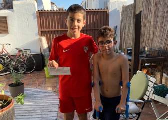 Un alevín dona mil euros para
la operación de su vecino