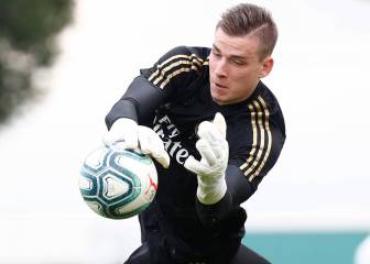 Lunin calca a Ter Stegen