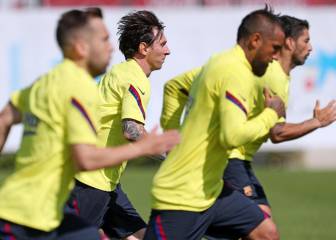 Nueva sesión de entrenamiento del Barcelona en dos grupos