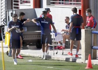 Hernani sufre una contractura y Pablo Martínez da el susto