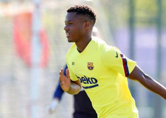 Ansu Fati regresa al césped, pero se lesiona Monchu