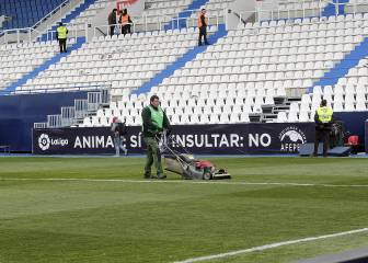 Leganés presume de césped y avisa de los riesgos en el retorno