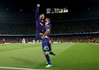 Suárez asciende al podio de máximos goleadores del Barça