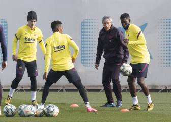 Setién inicia las sesiones colectivas con una buena noticia: el regreso de Umtiti