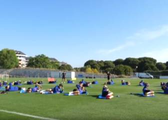 Dos meses y medio después el Atleti vuelve a trabajar en grupo