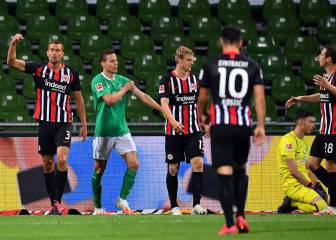 El Eintracht le da un golpe moral al Bremen en el duelo aplazado